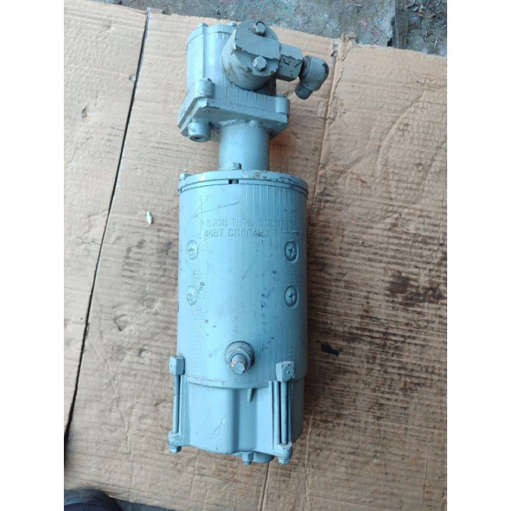 Електродвигун дублюючого приводу рульового керування ДЖТИ 652311005. 5602.3708 24В 4кВт фото 1